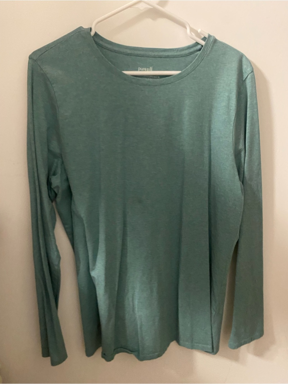 J. Jill Long Sleeve Crew Neck Top - Seafoam